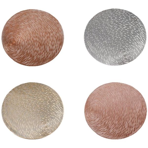 round pvc placemats dining table mats heat resistant non-slip washable drink coasters coffee cup pad kitchen decor
round pvc placemats dining table mats heat resistant non-slip washable drink coasters coffee cup pad kitchen decor
