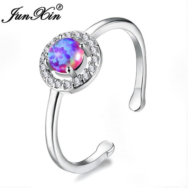 cluster rings junxin unique purple/blue/white fire opal resizable for women silver color cz birthstone opening finger ring, Golden;silver
cluster rings junxin unique purple/blue/white fire opal resizable for women silver color cz birthstone opening finger ring, Golden;silver