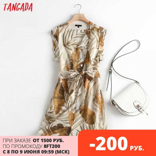 tangada fashion women flowers print dress with slash sleeveless buttons female office lady short dress 4c95 210609, Black;gray
tangada fashion women flowers print dress with slash sleeveless buttons female office lady short dress 4c95 210609, Black;gray
