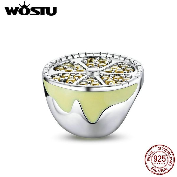 wostu fruit beads real 925 sterling silver fresh lemon charms yellow zirconia beads fit diy bracelets 925 silver jewelry ctc265 q0531, Black
wostu fruit beads real 925 sterling silver fresh lemon charms yellow zirconia beads fit diy bracelets 925 silver jewelry ctc265 q0531, Black