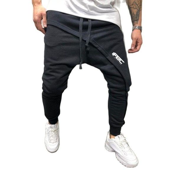 men's shorts trend men casual pants long trousers tracksuit fit workout joggers sweatpants hip hop m-3xl, White;black