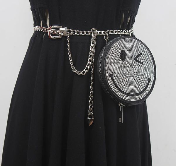 belts women's runway fashion metal chain diamonds smile bag cummerbunds female dress corsets waistband decoration belt r1839, Black;brown
belts women's runway fashion metal chain diamonds smile bag cummerbunds female dress corsets waistband decoration belt r1839, Black;brown