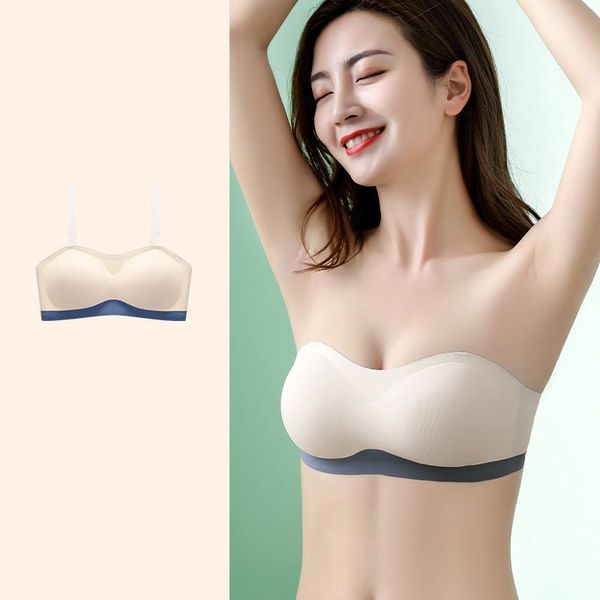 bras summer thin strapless invisible bra seamless wireless push up comfortable back non-slip tube underwear women bralette, Red;black
bras summer thin strapless invisible bra seamless wireless push up comfortable back non-slip tube underwear women bralette, Red;black