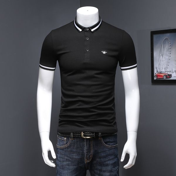 2022 summer new cotton short-sleeved polo shirts men's business casual lapel clothes tide brand embroidery bottoming shirts, White;black
2022 summer new cotton short-sleeved polo shirts men's business casual lapel clothes tide brand embroidery bottoming shirts, White;black