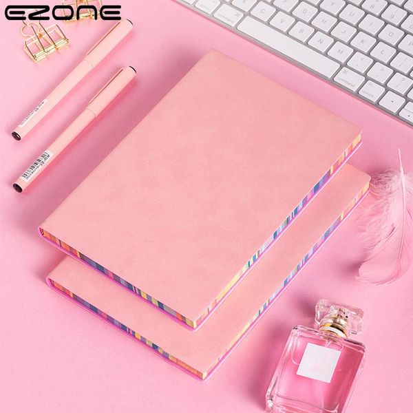 notepads ezone a5/a6 soft leather rainbow edge solid color notebook creative simple notepad thickened school office stationery, Purple;pink
notepads ezone a5/a6 soft leather rainbow edge solid color notebook creative simple notepad thickened school office stationery, Purple;pink