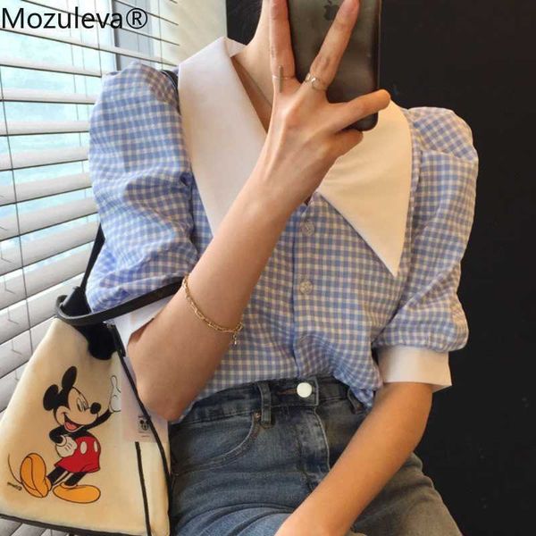 mozuleva peter pan collar ladies short blouses shirts women korean summer puff sleeve slim waist shirts ladies 210706, White
mozuleva peter pan collar ladies short blouses shirts women korean summer puff sleeve slim waist shirts ladies 210706, White