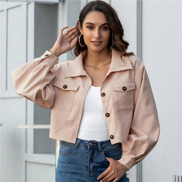 autumn winter women color jacket lantern sleeve single-breasted jacket long sleeve loose short coat short jacket kg-267, Black;brown
autumn winter women color jacket lantern sleeve single-breasted jacket long sleeve loose short coat short jacket kg-267, Black;brown