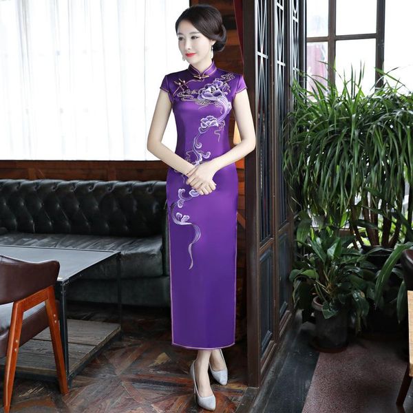 ethnic clothing flower appliques elegant long cheongsam women summer slim short sleeve exquisite qipao vintage button trim chinese dres, Red
ethnic clothing flower appliques elegant long cheongsam women summer slim short sleeve exquisite qipao vintage button trim chinese dres, Red
