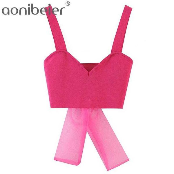 deep pink sweetheart crop summer fashion bow tulle patchwork slim women camisole sleeveless knitted female camis 210604, White
deep pink sweetheart crop summer fashion bow tulle patchwork slim women camisole sleeveless knitted female camis 210604, White