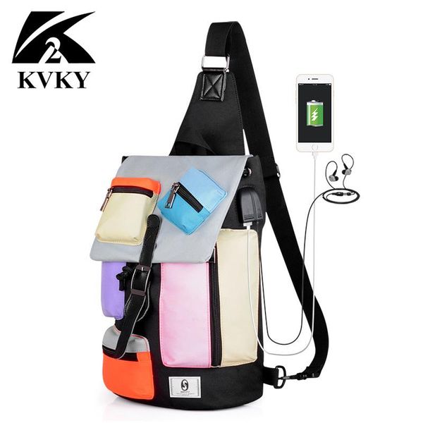 backpack multi-pocket men chest crossbody bags for usb charge fashion colorful bag travel sport shoulder messengers
backpack multi-pocket men chest crossbody bags for usb charge fashion colorful bag travel sport shoulder messengers