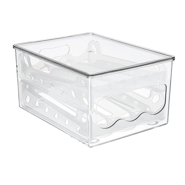 storage bottles & jars 36 grid auto scrolling egg holder for refrigerator, 2-tier clear fridge containers organizer, stackable household
storage bottles & jars 36 grid auto scrolling egg holder for refrigerator, 2-tier clear fridge containers organizer, stackable household