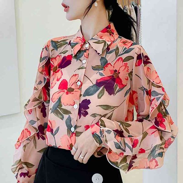 fashion turn down collar office ladies long sleeve women shirts blouses woman floral print chiffon blouse women b928 210602, White
fashion turn down collar office ladies long sleeve women shirts blouses woman floral print chiffon blouse women b928 210602, White