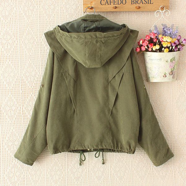 spring autumn women jacket bat-sleeve loose casual windbreaker hooded women coat korean fashion female loose outwears, Black;brown
spring autumn women jacket bat-sleeve loose casual windbreaker hooded women coat korean fashion female loose outwears, Black;brown