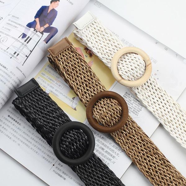 belts summer ladies wide braided woven straw waist belt with round wooden buckle for women dress, Black;brown
belts summer ladies wide braided woven straw waist belt with round wooden buckle for women dress, Black;brown