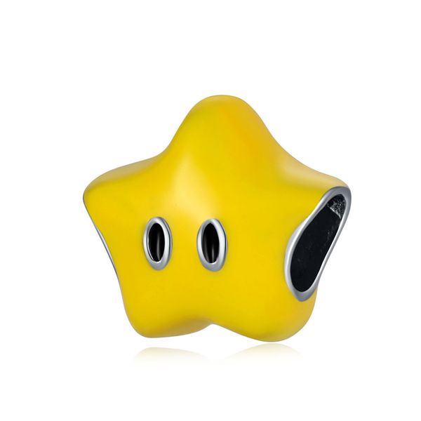 1pcs cute yellow stars pendant diy beads adapting to original pandora charm bracelet ladies jewelry making gifts, Silver
1pcs cute yellow stars pendant diy beads adapting to original pandora charm bracelet ladies jewelry making gifts, Silver