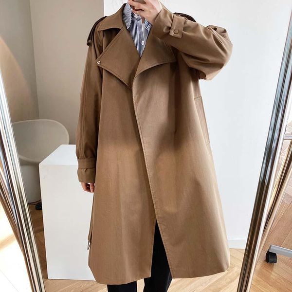 double breasted slim trench coat female outwear female windbreaker spring belt retro british style long trench coat women, Tan;black
double breasted slim trench coat female outwear female windbreaker spring belt retro british style long trench coat women, Tan;black