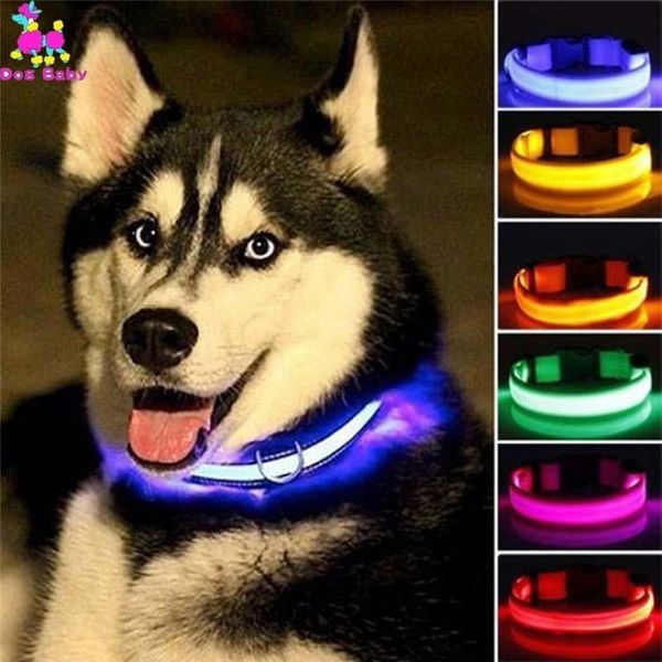 dog collars & leashes nylon led pet collar night safety flashing glow in the dark dogs leash neck band luminous fluorescent pets supplies.
dog collars & leashes nylon led pet collar night safety flashing glow in the dark dogs leash neck band luminous fluorescent pets supplies.