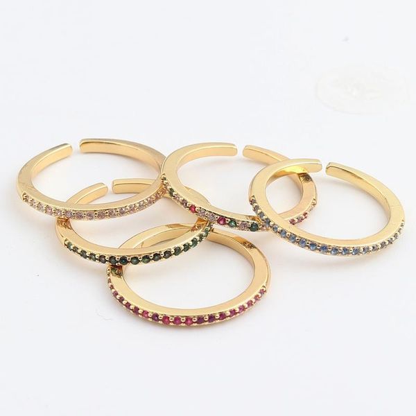 wedding rings fashion rose gold copper zircon ring for women adjustable opening slender full crystal plated girl couple gift jewelry, Slivery;golden
wedding rings fashion rose gold copper zircon ring for women adjustable opening slender full crystal plated girl couple gift jewelry, Slivery;golden
