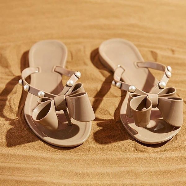 slippers 2021 summer fashion pearl women's shoes bowknot women flat sandals open toe solid color outdoor plus size, Black
slippers 2021 summer fashion pearl women's shoes bowknot women flat sandals open toe solid color outdoor plus size, Black