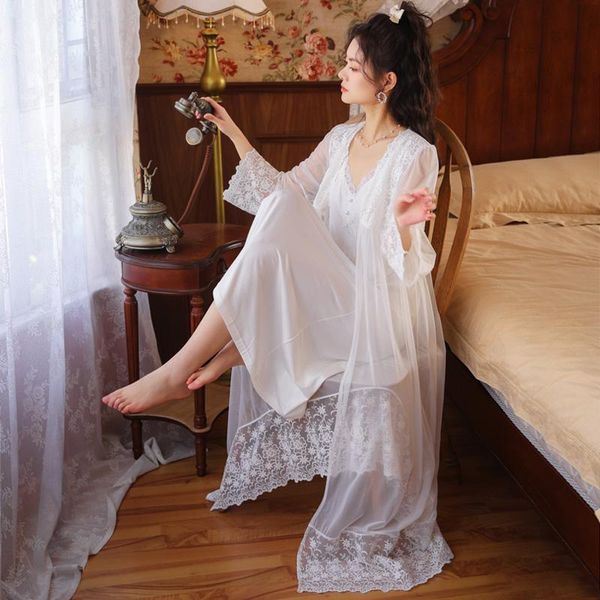 women's sleepwear princess vintage two-pieces lace night-robe spring thin style spaghetti strap night dress sweet full sleeves gauze ro, Black;red
women's sleepwear princess vintage two-pieces lace night-robe spring thin style spaghetti strap night dress sweet full sleeves gauze ro, Black;red