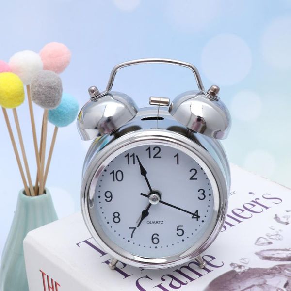 other clocks & accessories 3 inch mute metal alarm clock deskring bell kids with night light for home without battery (silver)
other clocks & accessories 3 inch mute metal alarm clock deskring bell kids with night light for home without battery (silver)