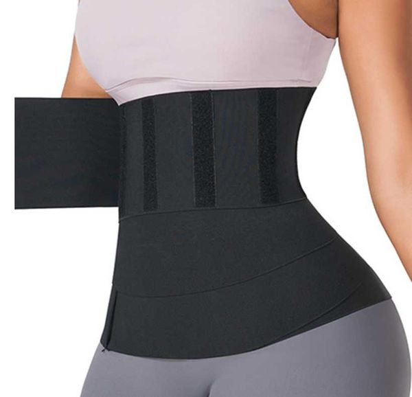 Image of Waist Trainer for Women Bandage Tummy Sweat Wrap Plus Size Workout Waist Trimmer Gym Sport 2M 3M 4M 5M 6M