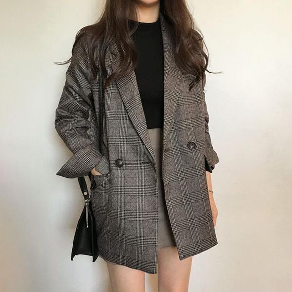 new women coats and jackets plus size clothing female plaid casual slim full sleeve clothing ladies v-neck oversized suit spring, White;black
new women coats and jackets plus size clothing female plaid casual slim full sleeve clothing ladies v-neck oversized suit spring, White;black