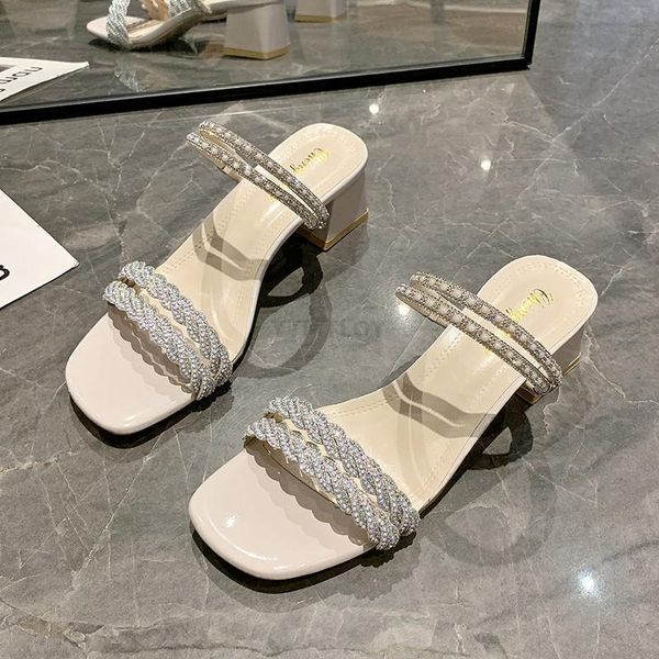 slippers women's sandals 2021 summer square head rhinestone thick heel indoor ytmtloy house zapatillas mujer casa sapatos, Black
slippers women's sandals 2021 summer square head rhinestone thick heel indoor ytmtloy house zapatillas mujer casa sapatos, Black