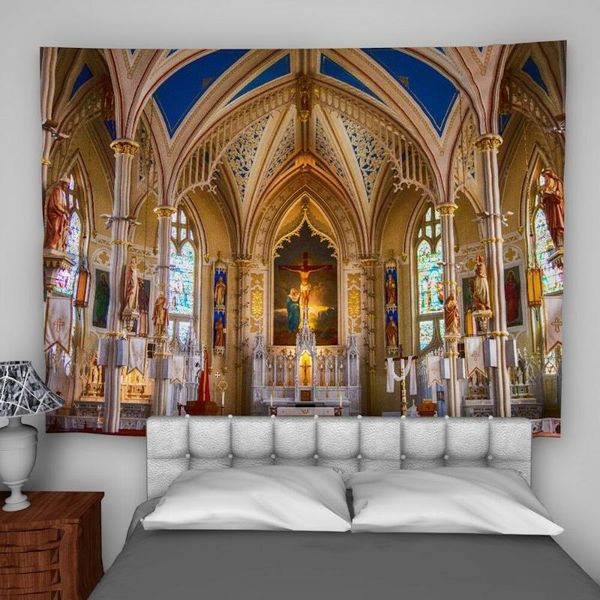 tapestries church jesus wall hanging tapestry custom home decoration