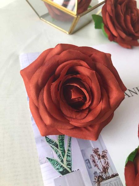 decorative flowers & wreaths 10pcs burnt orange artificial rose heads wholesale silk fake for wedding home decoration
decorative flowers & wreaths 10pcs burnt orange artificial rose heads wholesale silk fake for wedding home decoration