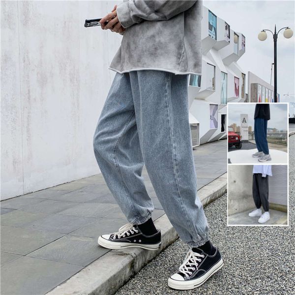 men jeans plus size 3xl solid harem ankle length denim trousers male simple casual all-match loose cozy korean style streetwear, Blue
men jeans plus size 3xl solid harem ankle length denim trousers male simple casual all-match loose cozy korean style streetwear, Blue