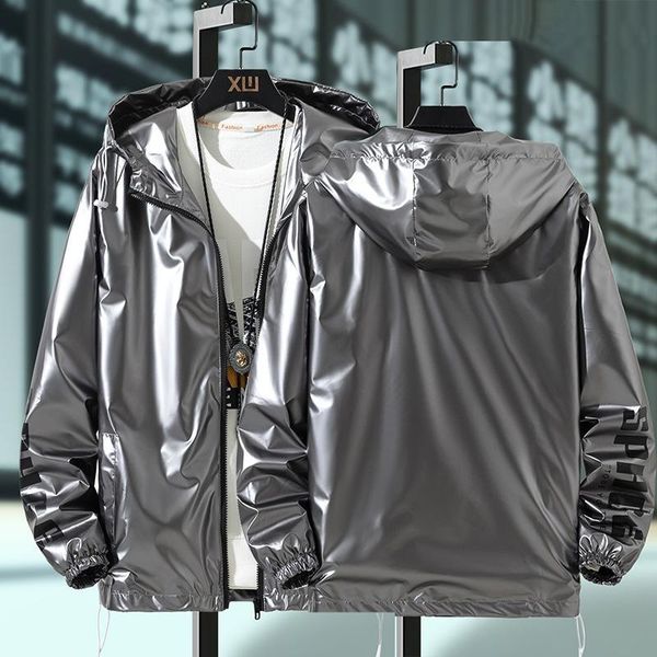 men's jackets hip hop jacket spring and autumn thin bright face waterproof windbreaker, Black;brown
men's jackets hip hop jacket spring and autumn thin bright face waterproof windbreaker, Black;brown
