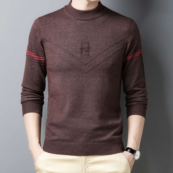 2020 winter new woolen thickened slim fashion trend knitted base coat men's sweater, White;black
2020 winter new woolen thickened slim fashion trend knitted base coat men's sweater, White;black