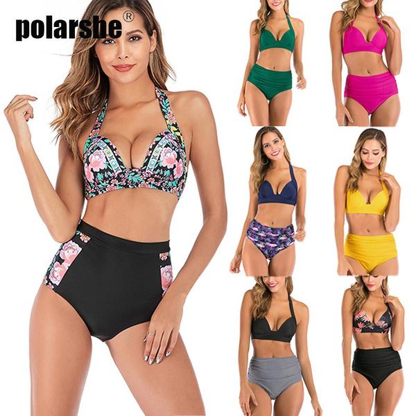 women's swimwear bikini floral women swimsuit 2021 two piece sets orange wire with pad, White;black
women's swimwear bikini floral women swimsuit 2021 two piece sets orange wire with pad, White;black