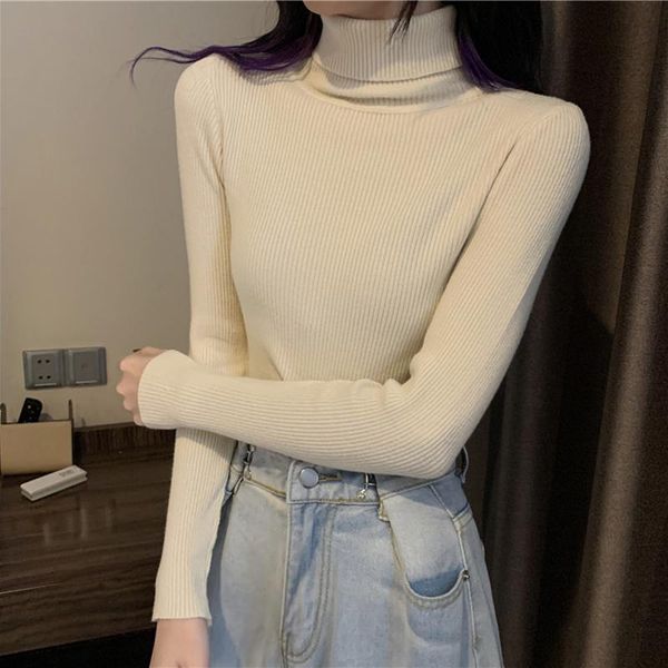 women's sweaters solid color autumn winter bottoming shirt high neck warm sweater multicolor korean version slim fit fashion, White;black
women's sweaters solid color autumn winter bottoming shirt high neck warm sweater multicolor korean version slim fit fashion, White;black