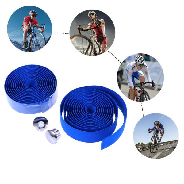 bike handlebars &components 1pair handlebar tape wrap road lightest bar ribbon cork with end plugs and self-adhesive strips(dark blue)
bike handlebars &components 1pair handlebar tape wrap road lightest bar ribbon cork with end plugs and self-adhesive strips(dark blue)