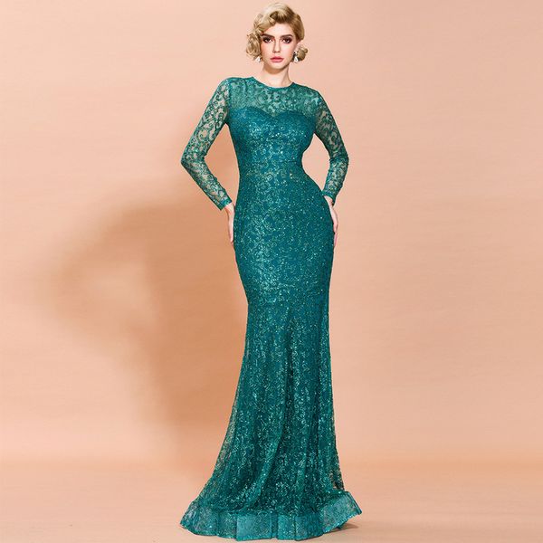 glamorous mermaid jewel floor length sequined evening dresses pleats long sleeves trumpet zipper up spring formal gown women, Black;red
glamorous mermaid jewel floor length sequined evening dresses pleats long sleeves trumpet zipper up spring formal gown women, Black;red