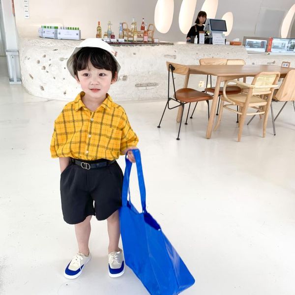 shirts korean style fashion boys oversized plaid 2021 kids cotton loose single-breasted shirt, White;black
shirts korean style fashion boys oversized plaid 2021 kids cotton loose single-breasted shirt, White;black