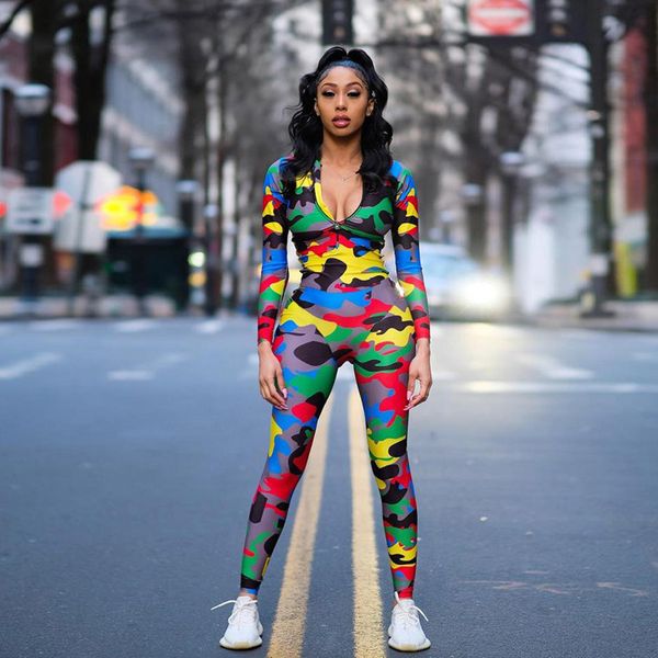 women yoga jumpsuit sports gym running fitness legging pants athletic long sleeve romper tracksuit workout clothes camo, Gray
women yoga jumpsuit sports gym running fitness legging pants athletic long sleeve romper tracksuit workout clothes camo, Gray