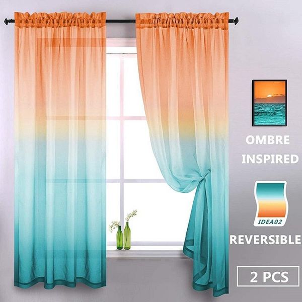 curtain & drapes 1.3x2.4m gradient tulle transparent for living room bedroom sheer home decor window treatment
curtain & drapes 1.3x2.4m gradient tulle transparent for living room bedroom sheer home decor window treatment