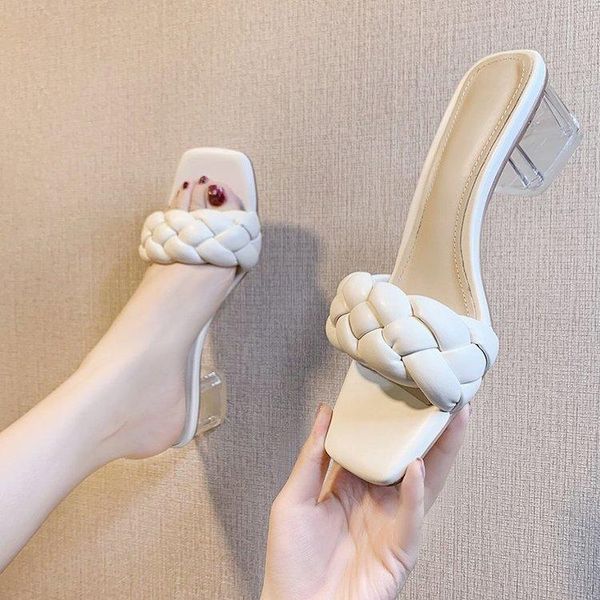 transparent ladies shoes slides 2021 female sandals white blue pumps weave clear high heels woman slippers, Black
transparent ladies shoes slides 2021 female sandals white blue pumps weave clear high heels woman slippers, Black