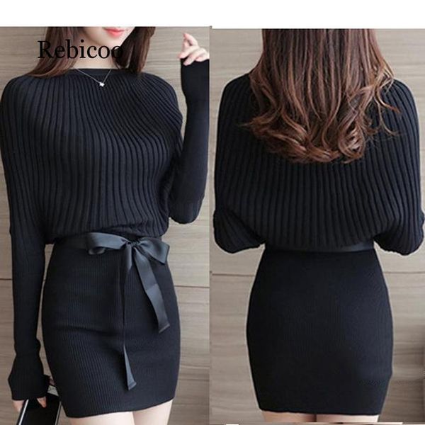 casual dresses 2021 autumn and winter long bag hip dress loose sweater pullover bottoming shirt slim knit, Black;gray
casual dresses 2021 autumn and winter long bag hip dress loose sweater pullover bottoming shirt slim knit, Black;gray