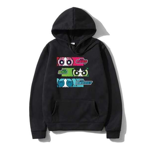 men's hoodies & sweatshirts men/women fashion hip hop long sleeve oversize the-good-the-bad-and-the-bubbly harajuku sweatshirt vintag, Black
men's hoodies & sweatshirts men/women fashion hip hop long sleeve oversize the-good-the-bad-and-the-bubbly harajuku sweatshirt vintag, Black