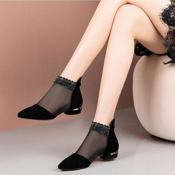 boots 2021 breathable mesh short women heels summer crystal lace sandals ladies ankle slides woman pointed zipper casual, Black
boots 2021 breathable mesh short women heels summer crystal lace sandals ladies ankle slides woman pointed zipper casual, Black