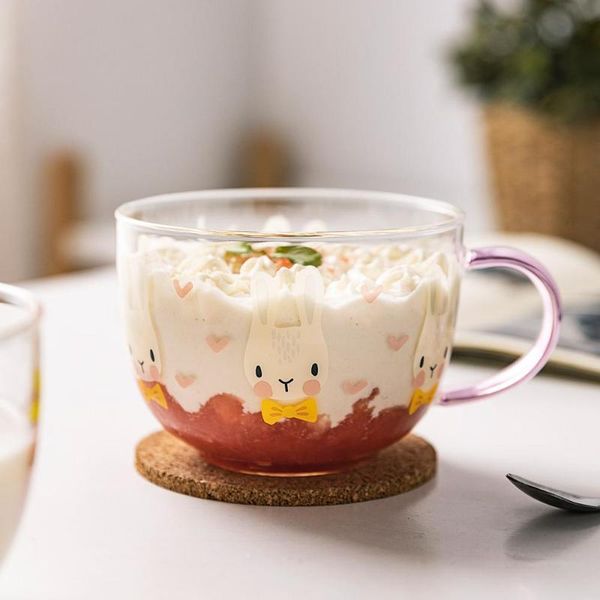 mugs 509ml with handle glass mug breakfast milk cup cute lady child water office home coffee apple cherry bear pattern
mugs 509ml with handle glass mug breakfast milk cup cute lady child water office home coffee apple cherry bear pattern