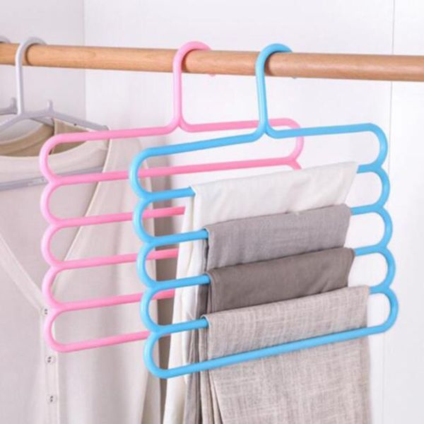 hangers & racks magic pant holders plastic multi-purpose 5 layer hanging rack for clothes towels household storage space-saving durable
hangers & racks magic pant holders plastic multi-purpose 5 layer hanging rack for clothes towels household storage space-saving durable