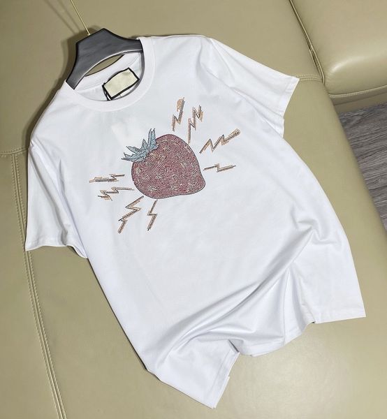 gujia 2121 spring summer new drill strawberry t-shirt round neck loose girl heart age reducing short sleeve0, White
gujia 2121 spring summer new drill strawberry t-shirt round neck loose girl heart age reducing short sleeve0, White