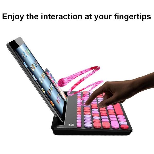 built-in holder supports keyboard with infrared light tracker design recessed round keycap 2.4g bluetooth dual mode keyboards
built-in holder supports keyboard with infrared light tracker design recessed round keycap 2.4g bluetooth dual mode keyboards