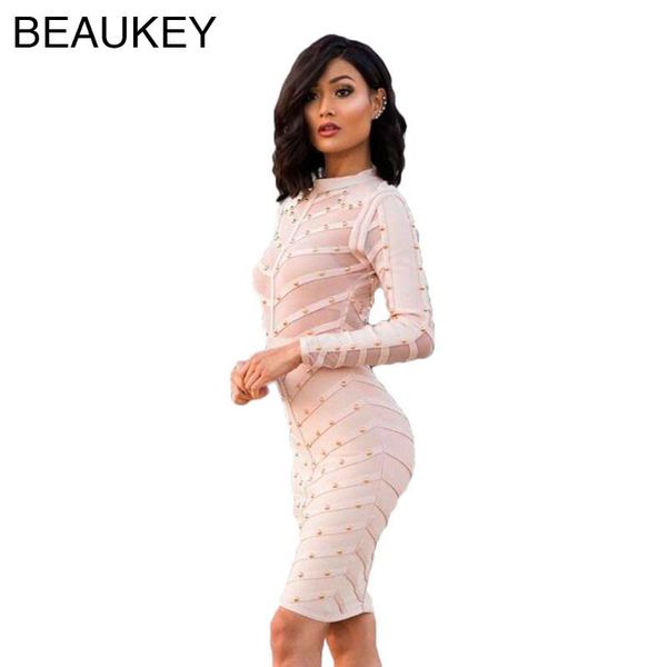 casual dresses pink rayon studded long sleeve mesh nail beaded celebrity women 2021 fashion bodycon bandage dress, Black;gray
casual dresses pink rayon studded long sleeve mesh nail beaded celebrity women 2021 fashion bodycon bandage dress, Black;gray