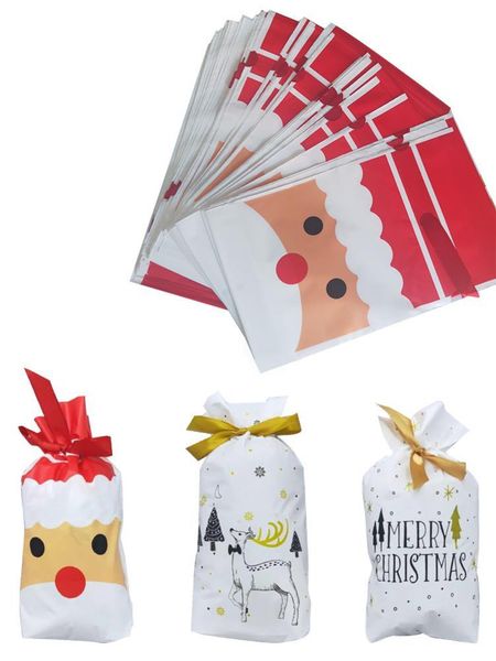 christmas decorations 50pcs candy bag with ribbon pattern for decoration year gift pouch
christmas decorations 50pcs candy bag with ribbon pattern for decoration year gift pouch
